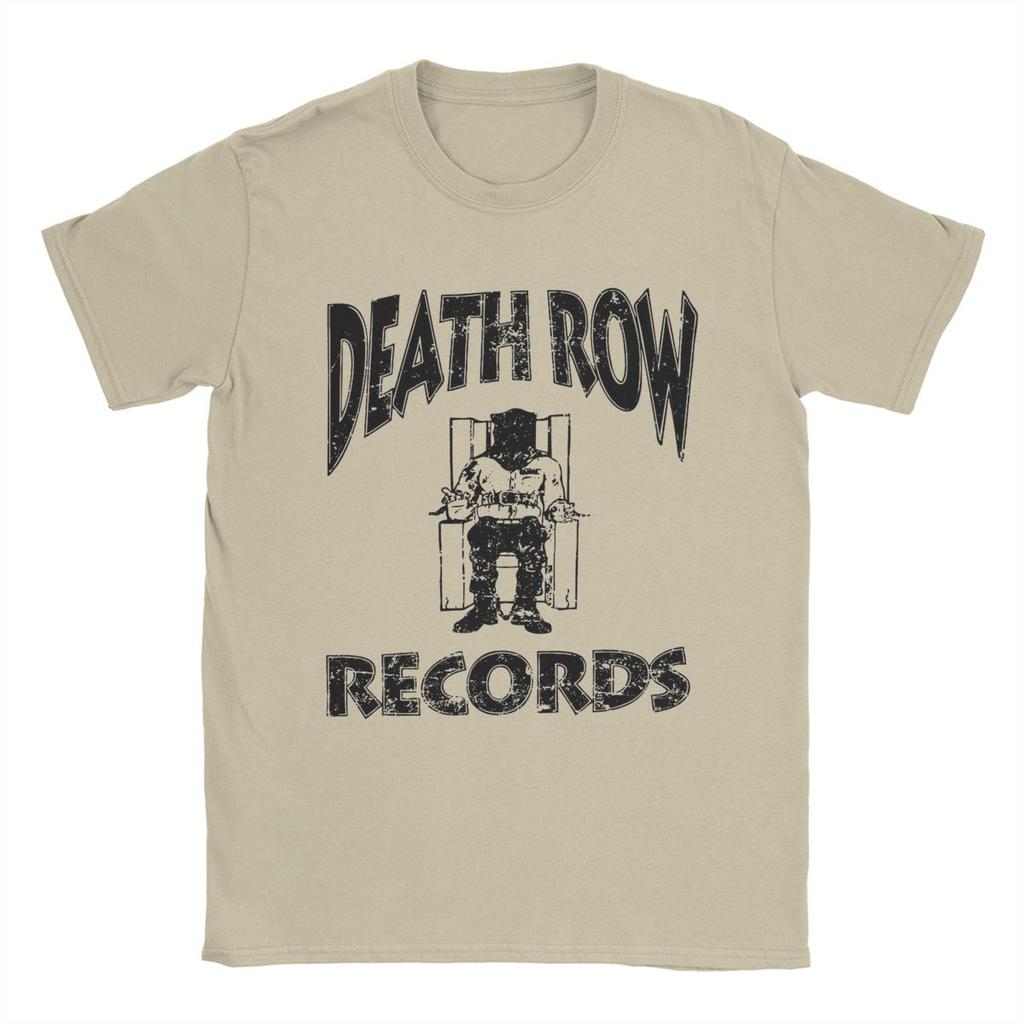Футболка Death Row Records для мужчин Модная футболка 100% хлопок Круглый вырез Короткий рукав Новое поступление Одежда