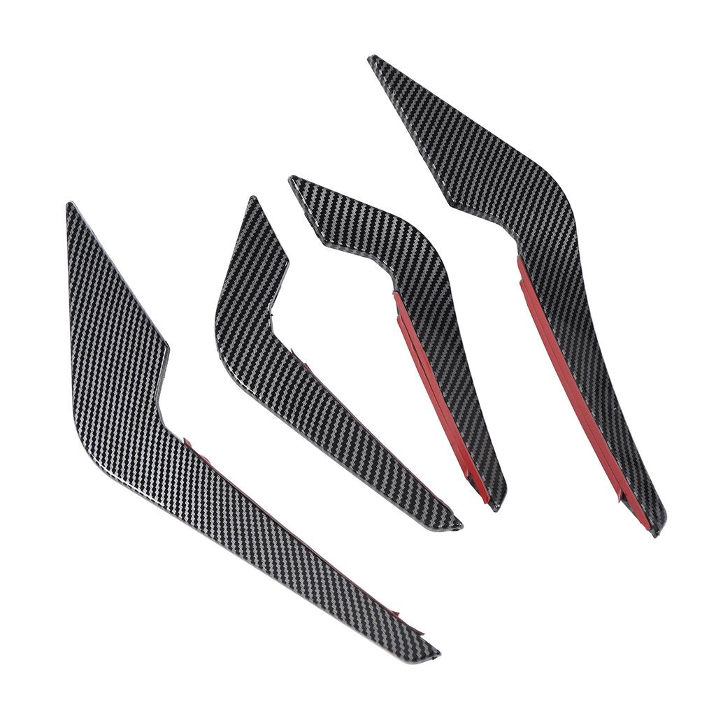 Front Bumper Lip Splitter Fin Decorative Bumper Spoiler Canards Body Kit for 2 Series M2 F87 2016-2021
