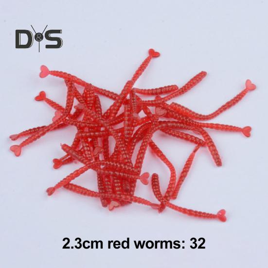 Мягкие рыболовные приманки, набор, яркие цвета, реалистичные, миниатюрные искусственные черви, рыболовная приманка с футляром для хранения