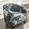 Tropical Plants Tub Sofa Covers Split Style Stretch Spandex Club Armchair Cover Couch Slipcovers With Seat Cushion Cover Summer