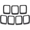 Front Grill Inserts Grille Cover Trim Accessories Compatible with Jeep Compass 2017-2020 (Matt Black)