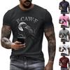 Men's Fashion Casual Printed Short Sleeve Round Neck Pullover Tops