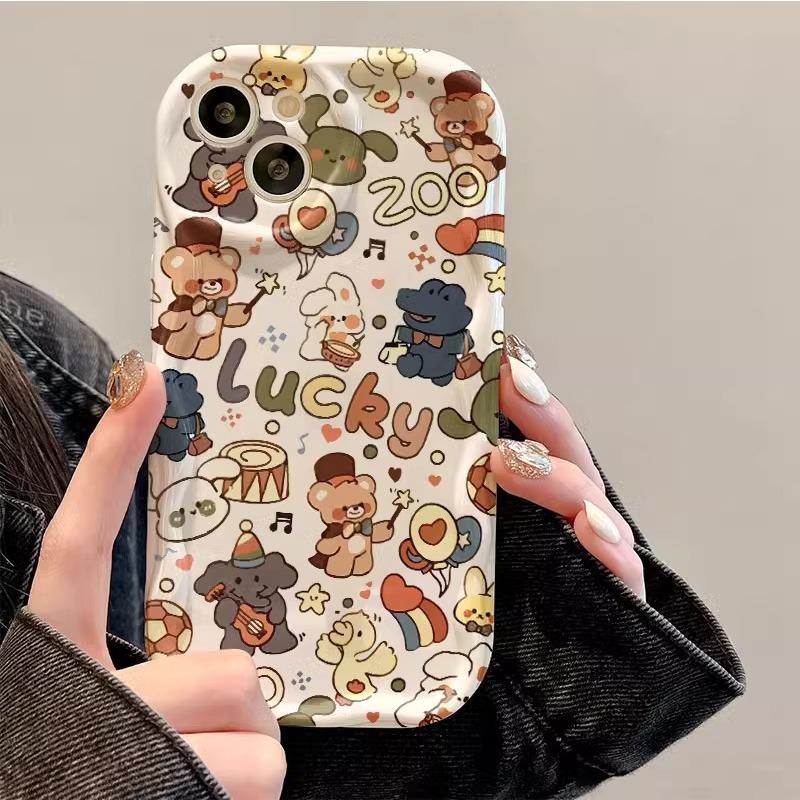 Fresh Strawberry Suitable for Apple 15promax Mobile Phone Case 16 New Women's IPhone14pro 13 Cream Pattern 11