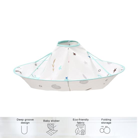 Детская накидка для стрижки с рисунком из мультфильма, водонепроницаемая накидка для стрижки волос, парикмахерский фартук и нагрудник, складной дизайн зонта