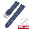 Silicone Strap for Swatch X Omega Moonswatch Stainless Steel Buckle 20mm 22mm Men Women Soft Waterproof Replace Watch Band
