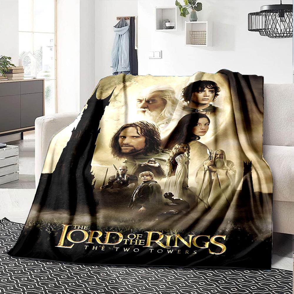 1pc The Lord of the Rings The Two Towers Flannel Blanket Soft Warm Throw for Home, Office, Travel, All-Season Cozy Bedding GiftL1172