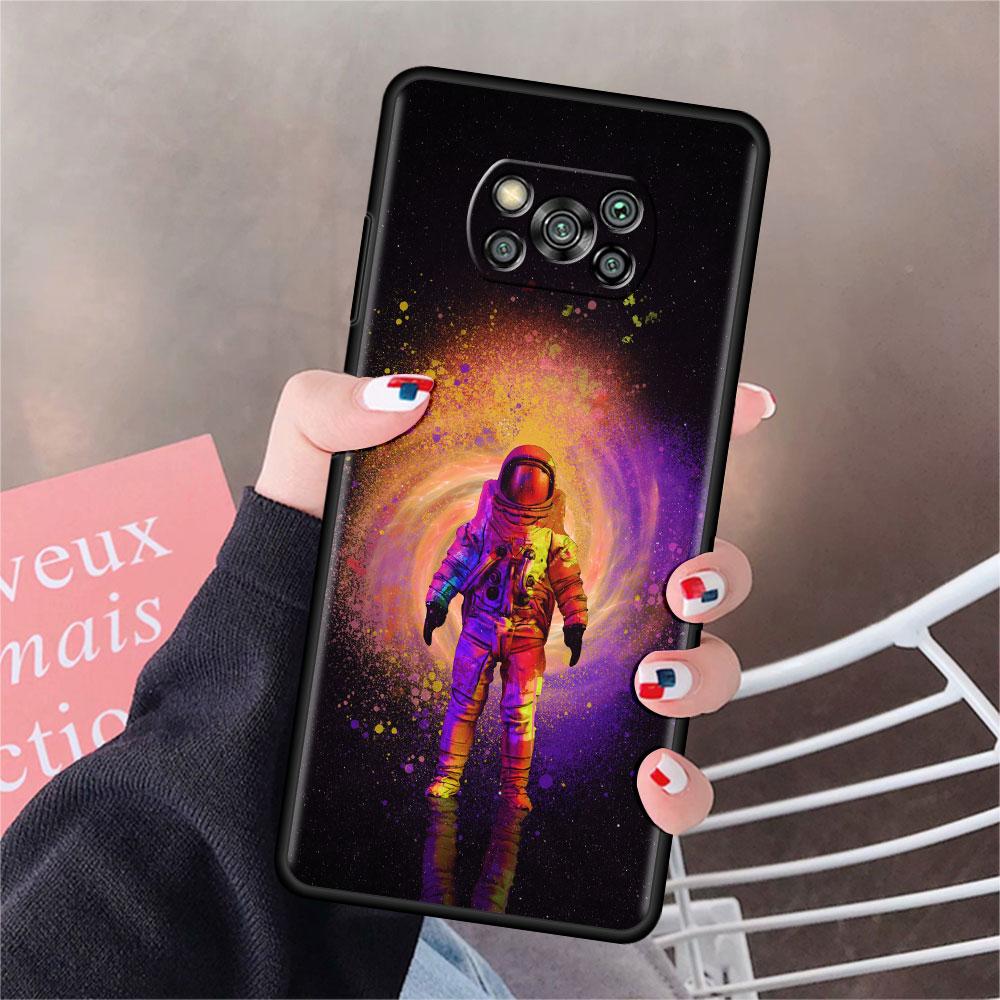 Чехол для Xiaomi Mi Poco X3 NFC X4 Pro F3 F4 GT M4 M3 F1 C40 11 Lite 11T, мягкий силиконовый чехол для телефона, крутой одинокий астронавт