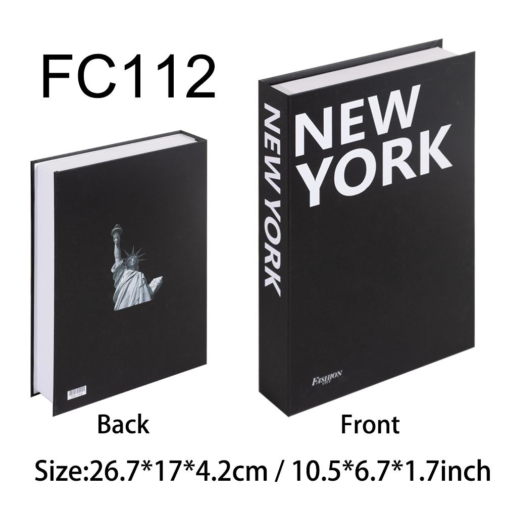 New York Paris London Series Luxury Fake Book Decoration Remote Control Storage Box Fashion Coffee Table Decoration Accessories