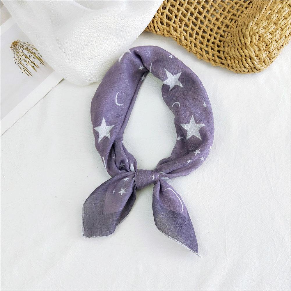 Decorative Simple Texture Silk Scarf Women'S New Style Spring And Autumn Summer Fashion Versatile Headscarf Work Scarf
