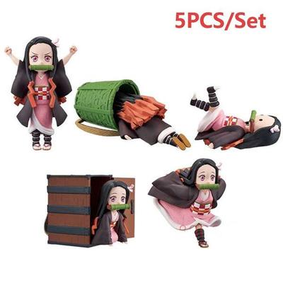 Украшение рабочего стола Demon Slayer Kimetsu No Yaiba, фигурка GK Kamado Nezuko, статуя, фигурка, модель куклы, милая коллекция игрушек