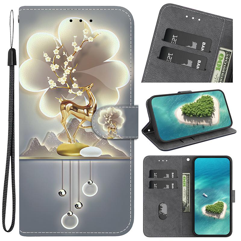 Чехол-книжка с подставкой для Honor Play 60 Plus 9T 5G 200 Smart 200 400 Lite 200 Pro 5G, чехол-кошелек с рисунком