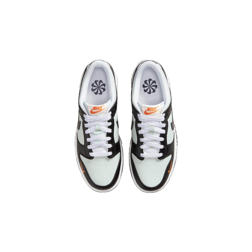 Nike Dunk Low GS Black Bright Mandarin Kids Sneakers Light-Silver Medium-Ash FN7784-001