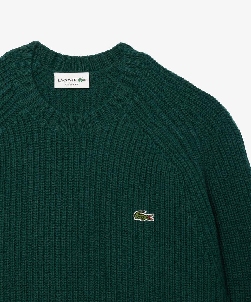 LACOSTE Men'S Rib Knit Crew Neck Sweater Ah3142-55N Yzp