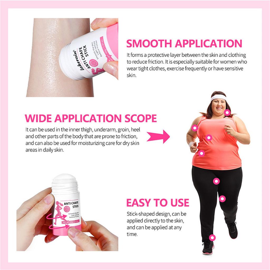 Lubricate Chafing Cream 40g Moisturizing Skin Body Friction Shield Cream Stick