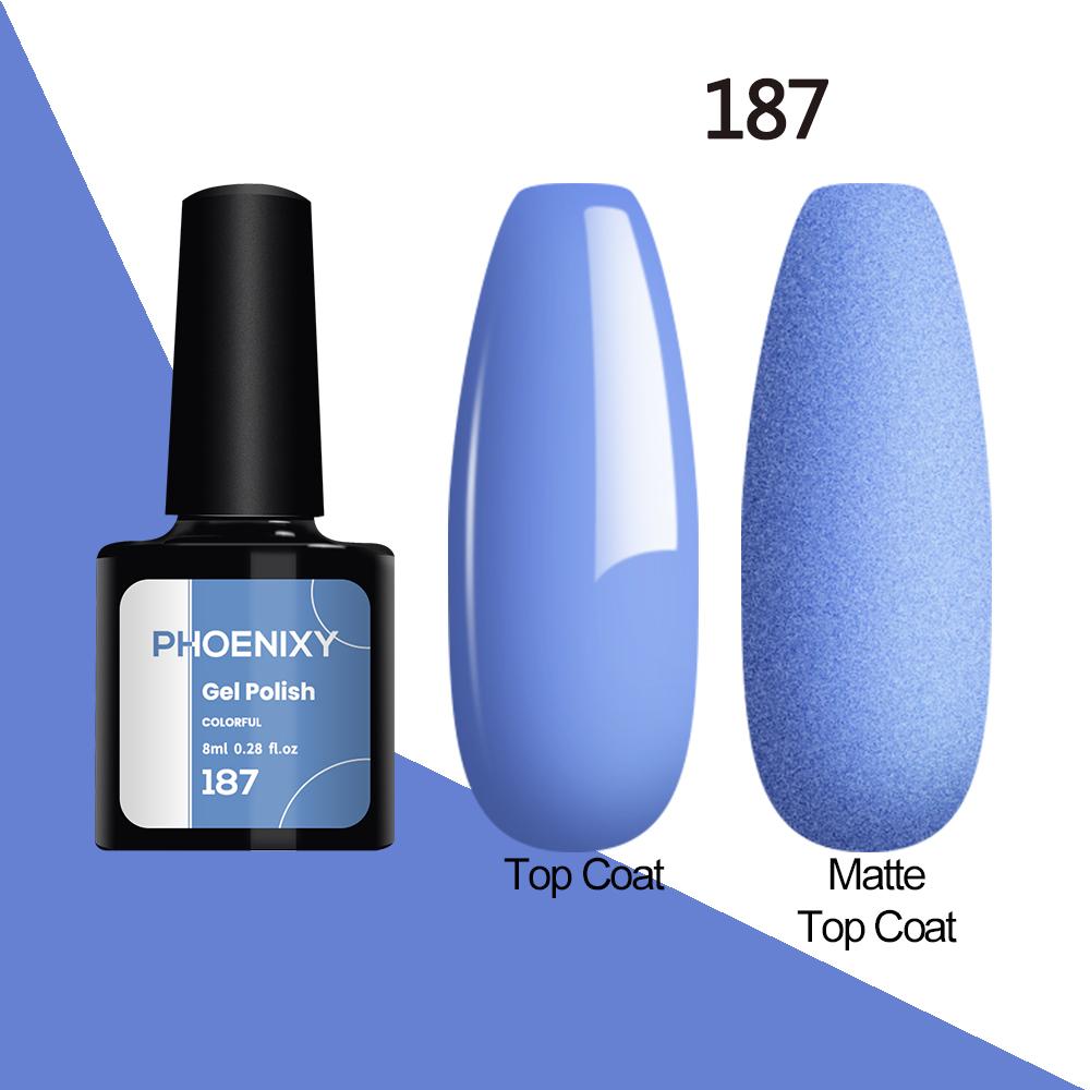 Лак для ногтей PHOENIXY, 8 мл, УФ-светодиодный гибридный лак для дизайна ногтей, гель-лайнер для маникюра, полупостоянная основа, верхнее покрытие, гель с блестками, блестящие цвета, гель