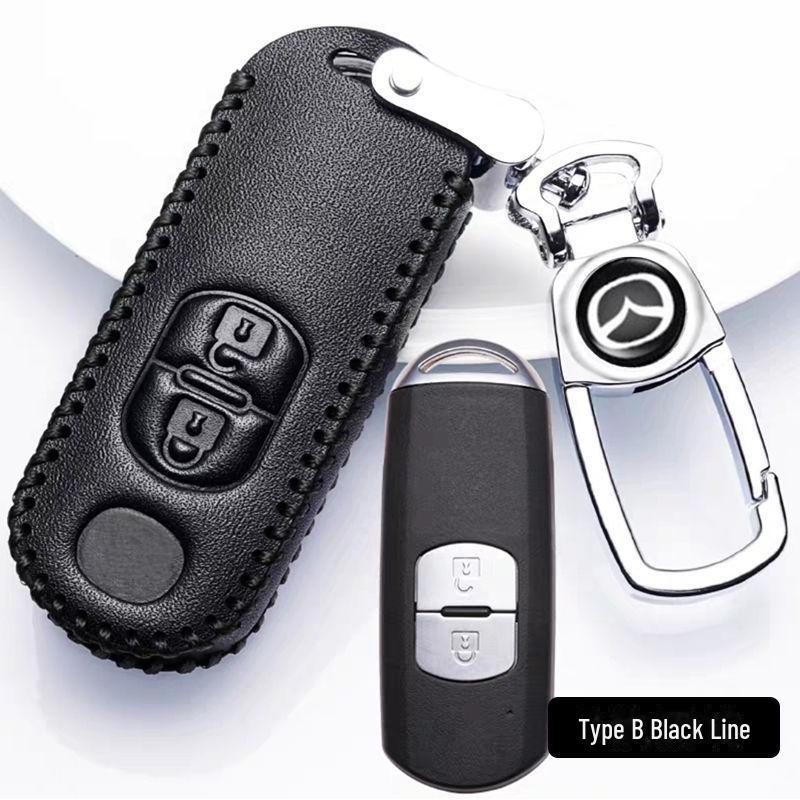 Чехол для ключа из натуральной кожи Mazda для автомобилей Mazda 3, CX-4, CX-5 и Atez.