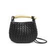 Women's Hand-Woven Mini Dumpling Bag - Casual Handheld & Shoulder Messenger