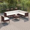 Day and Night - Day and Night Garden Furniture Set 8 Pieces and Brown Synthetic Rattan Cushions