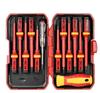 13pcs Insulated Screwdriver Set Precision Screwdriver Magnetic Slotted Phillips Pozidriv Torx Bits For Electrician Hand Tool