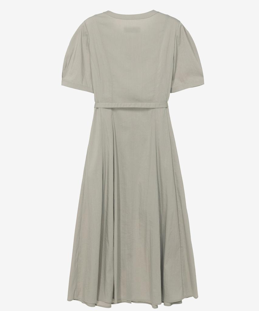 Mind Bridge Woman [W][Couture] Round Neck Belted Open Dress - 2 Colors