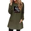 Women's Sweatshirt Pullover Active Sportswear Pocket Print Casual Round Neck Long Sleeve Top