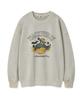 WACKY WILLY Kiki Washed Graphic Sweatshirt Beige