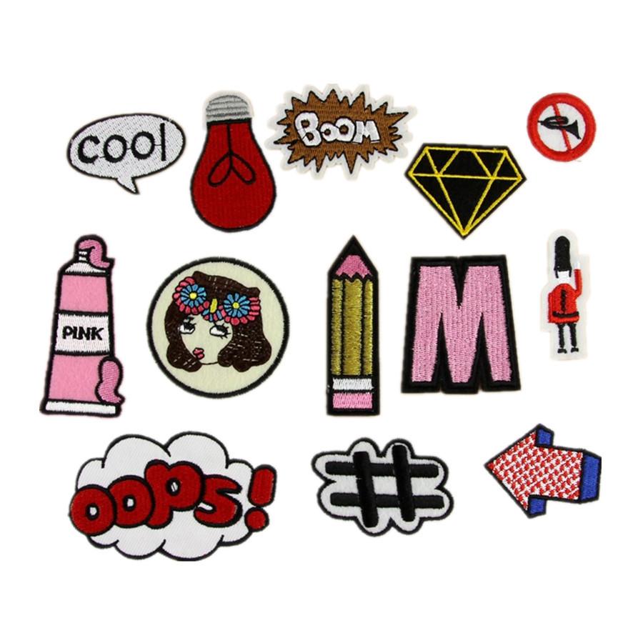 Embroidery Logo Letter Badge Clothing Accessories Luggage Accessories Patch Source Patch Embroidery Cloth Sticker