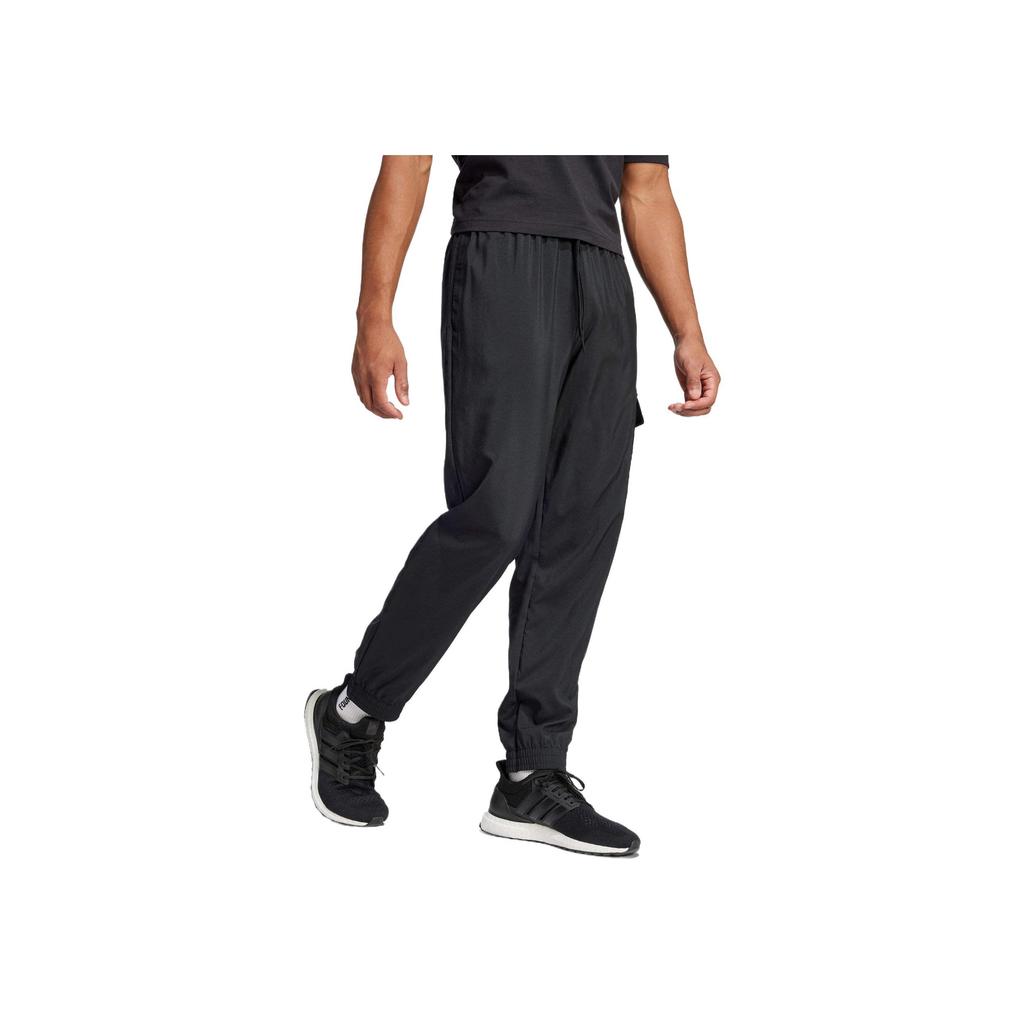 Adidas Теплые удобные повседневные рабочие брюки для мужчин, черные, JF3538