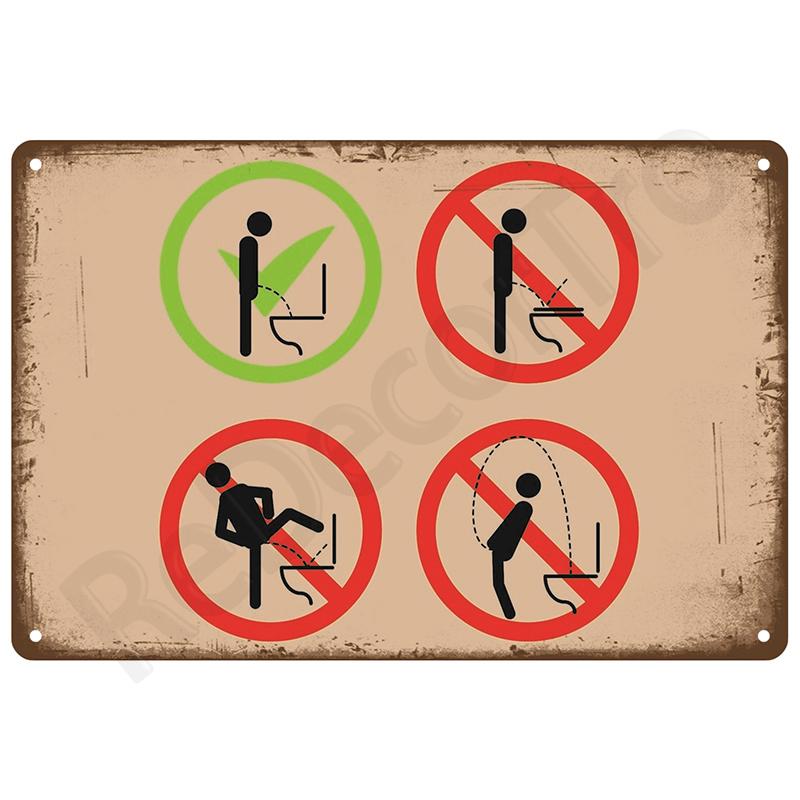 Metal Sign Poster Plates Bar Retro Wall Art Tin Sign Interior Outdoor Aesthetic Room Vintage Home Decor Items Decoration Luxury