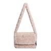 Fashionable Flap Clutch Purse Bag Soft Faux Fur Small Shoulder Bags For Women 2025 Winter Trend Korean Plush Handbags Crossbody Bag