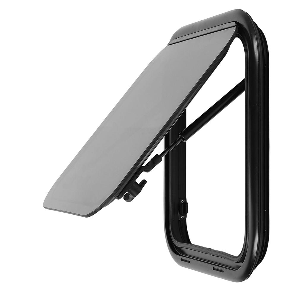 16x16in RV Exit Window Emergency External Push Out Window with Mesh Screen Support Rod for Caravan Camping Trailer
