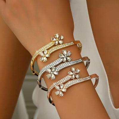 Браслет Rose Gold Женские украшения Простой браслет-цветок