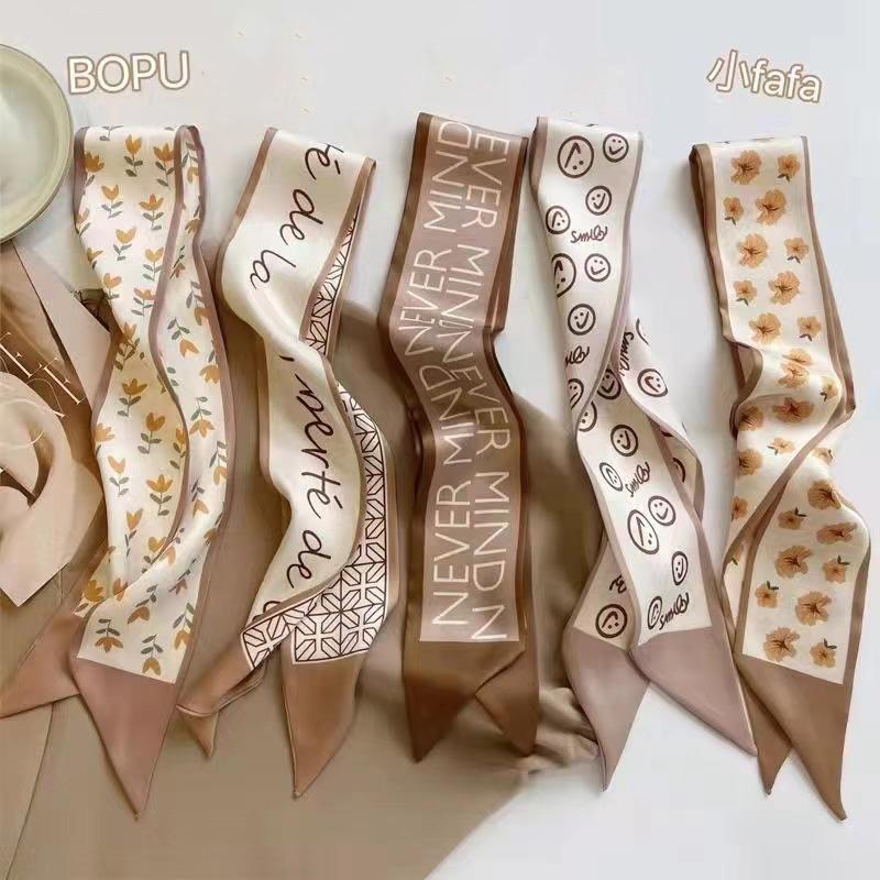 Multifunctional Flower Printed Hair Band Headwear Scarves