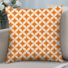 Orange Geometric Pillow Case 3D Print Polyester Fiber 40*40 cm Home Sofa Throw Pillow Cover Decoration Festival Gift
