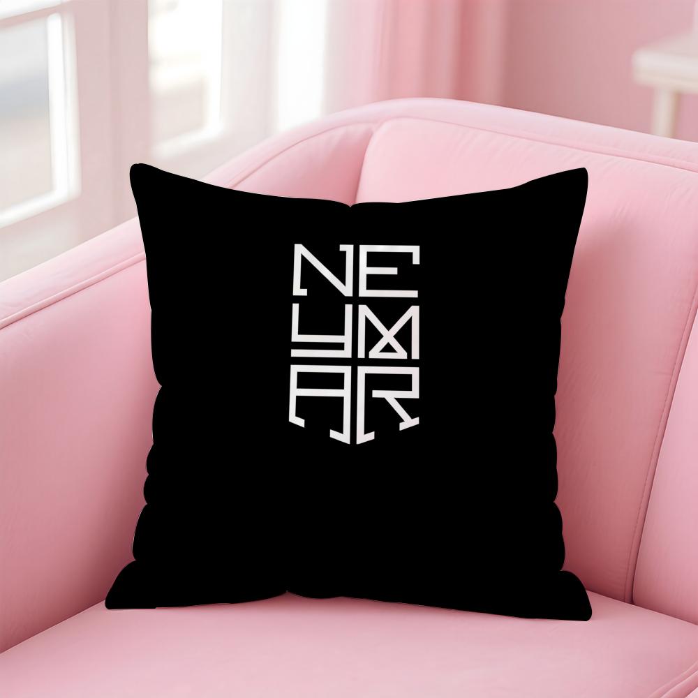 NJR NNNeymar Cushion Cover Pillowcase Short Plush Invisible zipper Room Sofa Cushion Cover