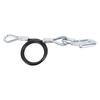 Trailer Safety Towing Cable With S Hook 3500lbs Load Bearing 27.6in Maximum Extension Length Spring Towing Rope For RV