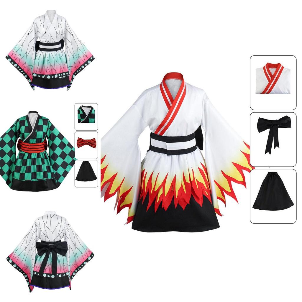 Клинок, рассекающий демонов Камадо Тандзиро Агацума Зеницу Косплей Платье горничной – Дышащее Изысканное