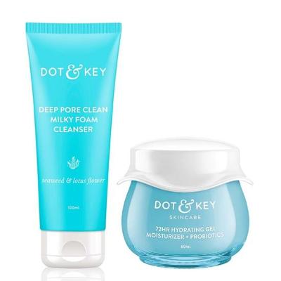 Dot & Key Pore Care Combo | Очищающее средство 100 мл, Увлажняющий гель 60 мл