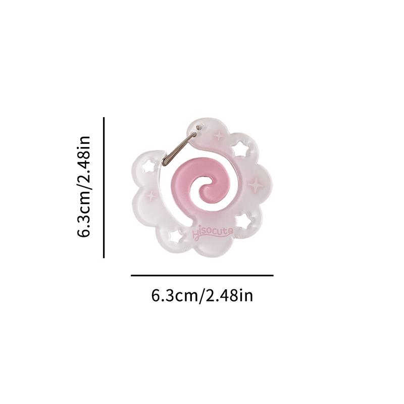 Cute Acrylic Charm Carabiner Climbing Buckle High Aesthetic Value Bag Pendant Creative Gift Keychain Backpack Handbook Decor