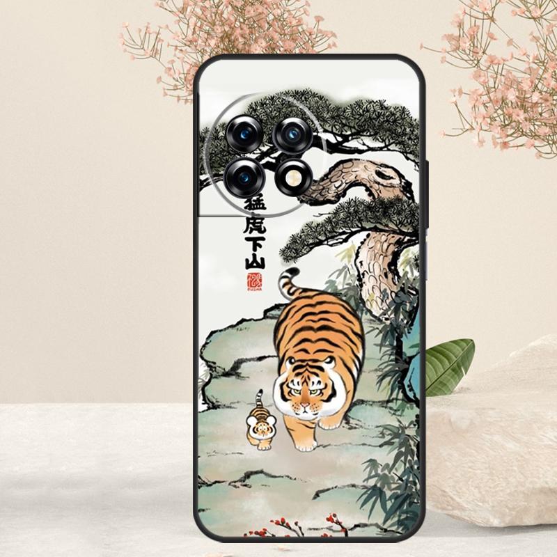 Мультяшный Толстый Тигр Чехол Для OnePlus 15 R 13T 13 13R 12 12R 11 10R 10T 10 Pro Nord 5 CE 4 2 3 Lite N20 N30 Обложка