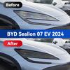 Для BYD Sealion 07 2024 Автомобильная фара Задымленная Черная Защитная пленка из ТПУ Передний свет Тонировка Изменение цвета Наклейка Аксессуары