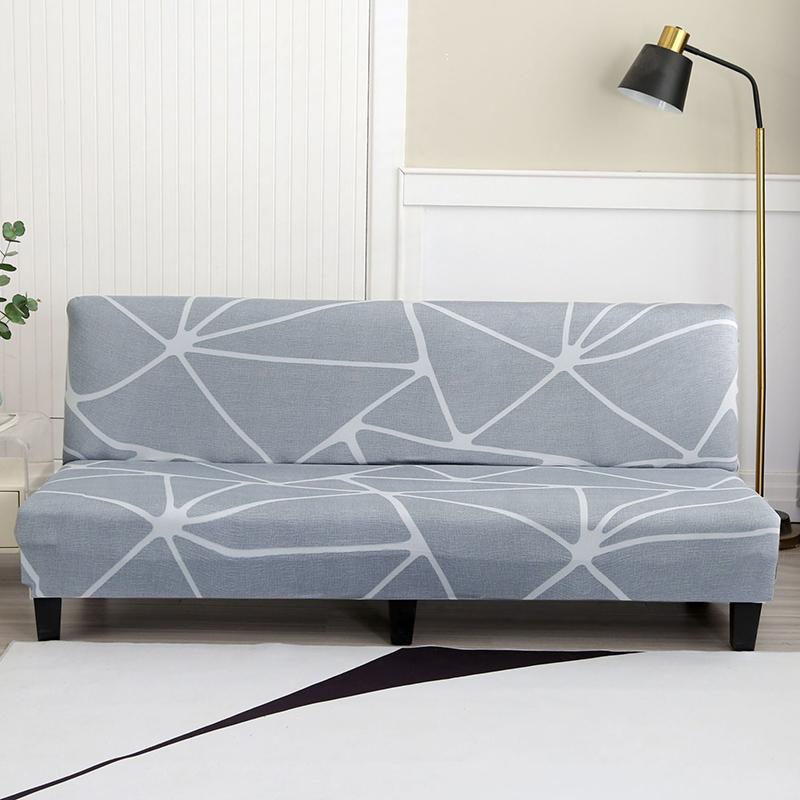 Чехол на футон без рукавов с цветочным принтом, эластичный чехол на диван-кровать, защитник мебели без подлокотников с эластичным низом, 1 шт.