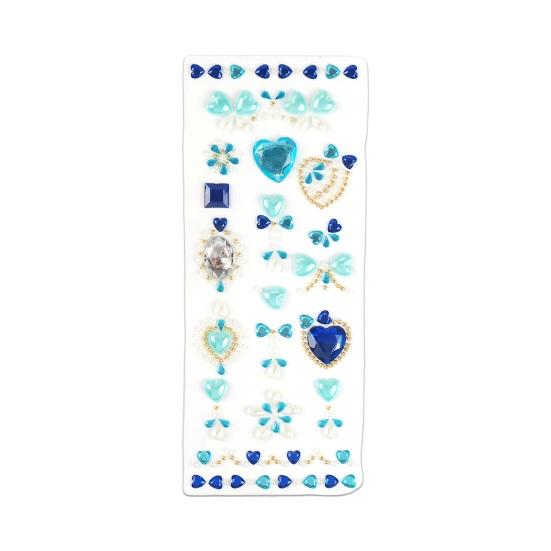 Acrylic Gem Face Stickers for Kids Colorful Rhinestone Self-Adhesive Gems for Girls Stage Performance