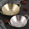 Блюдо для соуса Нержавеющее Устойчивое к падению антипригарное покрытие Зеркальная полировка Легко чистится Хранение Эргономичная ручка из нержавеющей стали