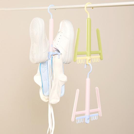 Сушилка для обуви Yousheng с вращающимся на 360 градусов крючком, прочная несущая ветрозащитная стелька, вешалка для одежды