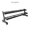 JUNXIA JX-3043 10-Pair Double-Tier Dumbbell Rack with Dumbbells