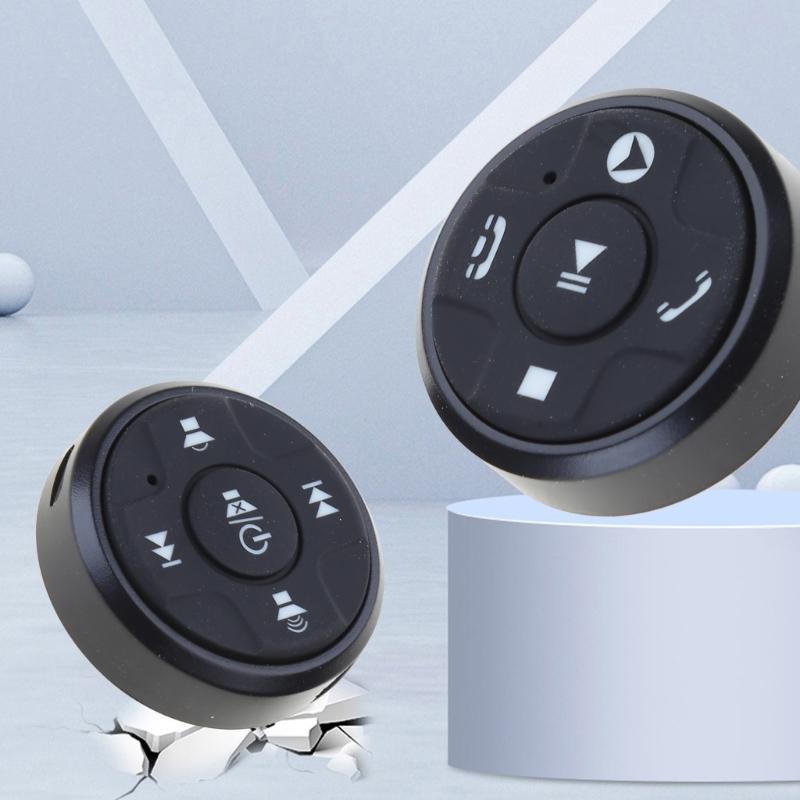 Удобный беспроводной контроллер на рулевом колесе с 10 кнопками. Простой пульт дистанционного управления. Компактный и отзывчивый для автомобильных плееров.