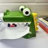 Crocodile Tissue Box High-grade Light Luxury Paper Storage Tools Home Ceramic Decoration Restaurant Bathroom Simple Tissue Box