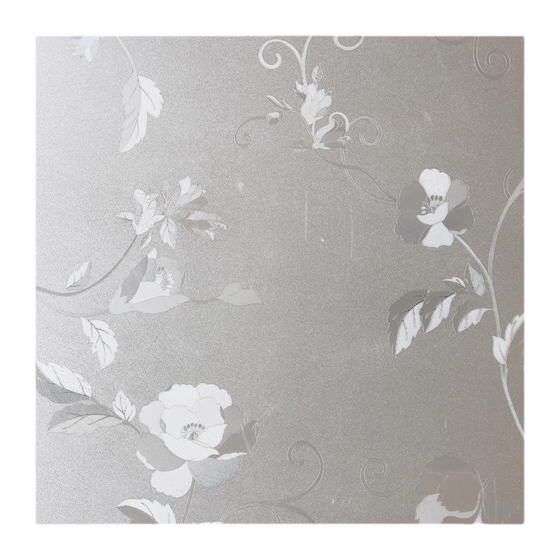 Electrostatic Frosted Privacy Window Film: Sunshade, Sunscreen, Heat Insulation for Bathroom & Toilet.