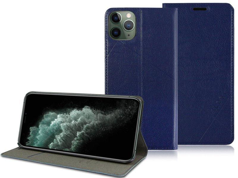 Etui Z Klapką Portfel Alogy Skórzane Obudowa Do Apple Iphone 11 Pro Granatowe